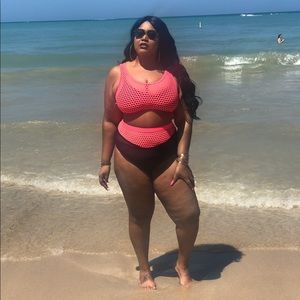 Plus high waist bikini